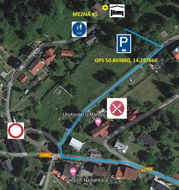 Apartmán Mezná 85 Hřensko Exteriér fotografie